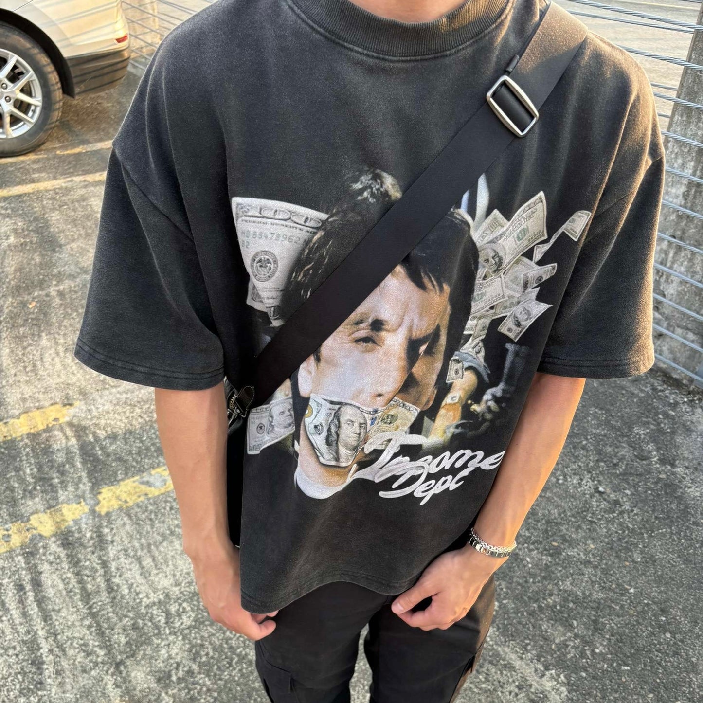 Cropped HeavyWeight "Montana" Vintage Wash Tee