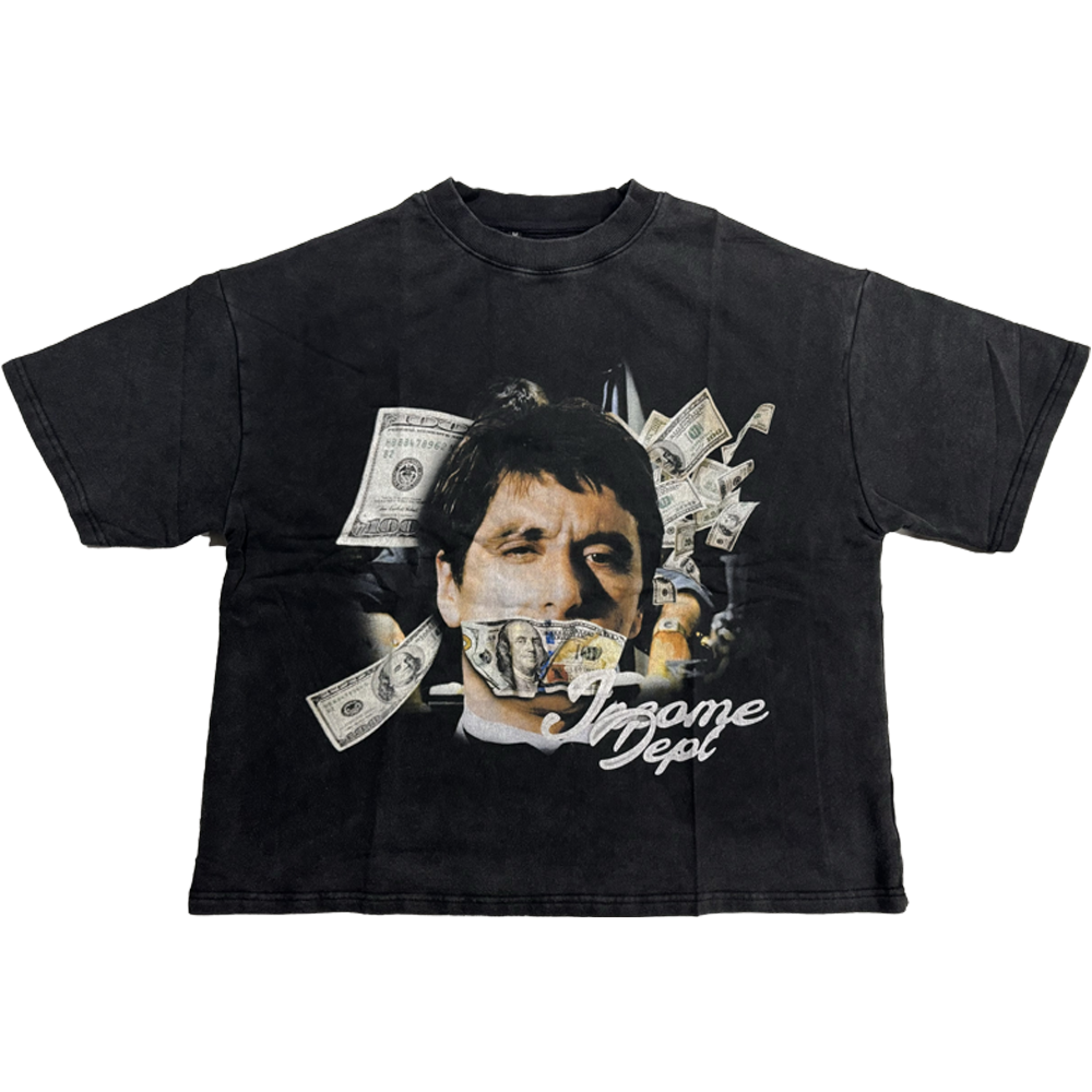 Cropped HeavyWeight "Montana" Vintage Wash Tee