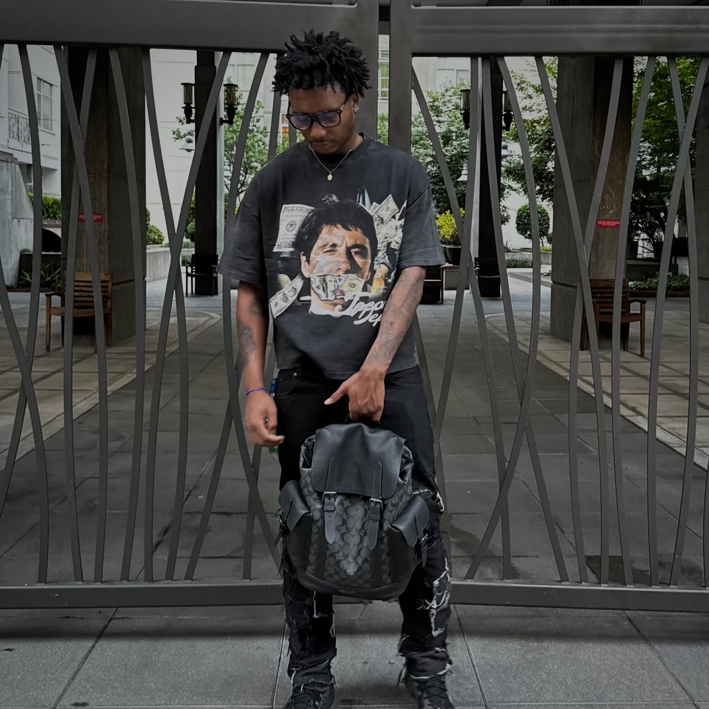 Cropped HeavyWeight "Montana" Vintage Wash Tee
